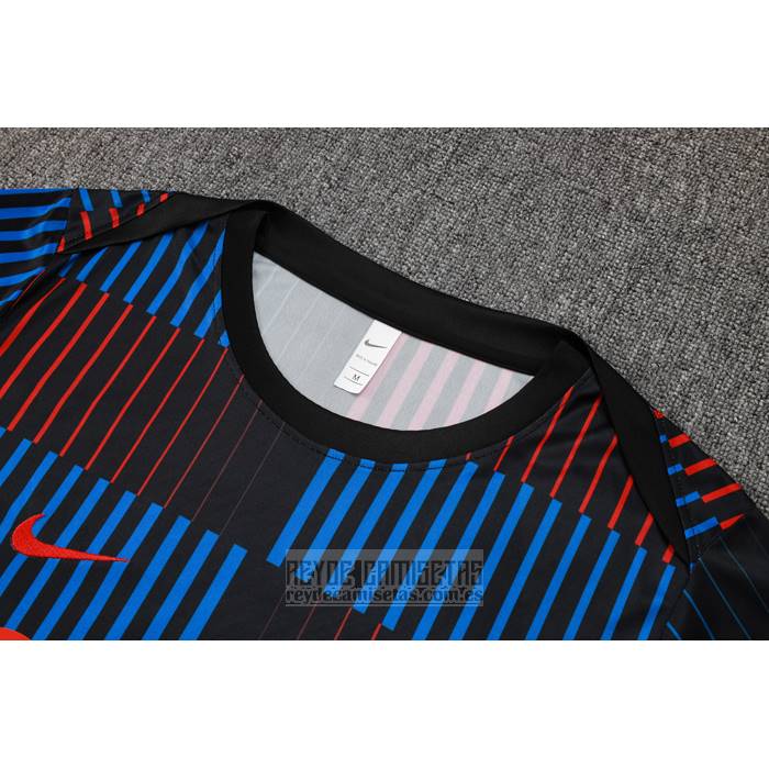 Chandal del Barcelona Manga Corta 2024 Azul - Pantalon Corto